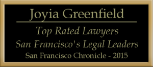 Joyia Greenfield Top Rated Lawyer 2015 - San Francisco Chronicle